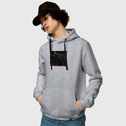 Толстовка-худи хлопковая мужская Красная Армия - СССР, цвет: меланж — фото 2