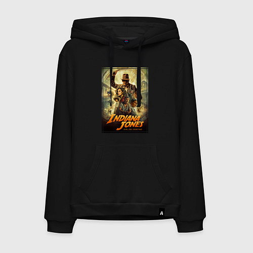 Мужская толстовка-худи Indiana Jones and the dial of destiny / Черный – фото 1