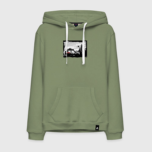 Мужская толстовка-худи Дикая страна / Авокадо – фото 1