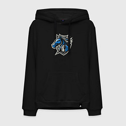 Толстовка-худи хлопковая мужская Mavericks team, цвет: черный