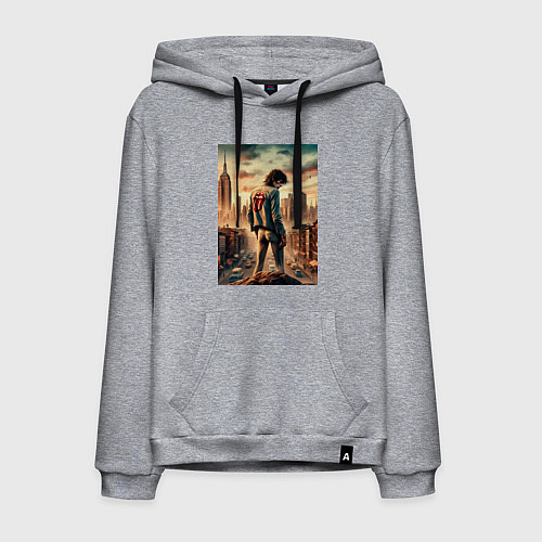 Мужская толстовка-худи Mick Jagger is the world legend / Меланж – фото 1