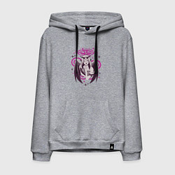 Толстовка-худи хлопковая мужская Lost Girl,Y2K стиль, цвет: меланж