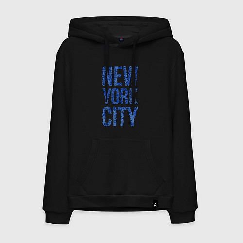 Мужская толстовка-худи Blue New York City / Черный – фото 1