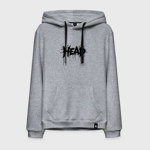 Мужская толстовка-худи Руководитель в брызгах / Меланж – фото 1