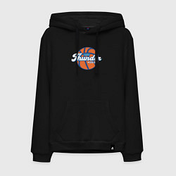 Толстовка-худи хлопковая мужская OKC Thunder 1967, цвет: черный