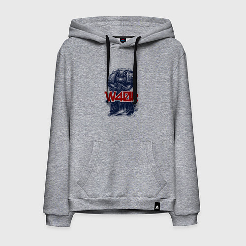 Мужская толстовка-худи Космический десантник / Меланж – фото 1