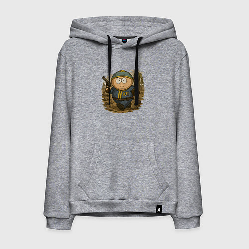 Мужская толстовка-худи Эрик Картман в fallout / Меланж – фото 1