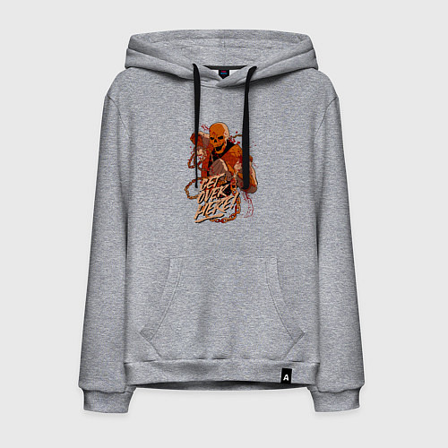 Мужская толстовка-худи Скорпион иди сюда / Меланж – фото 1