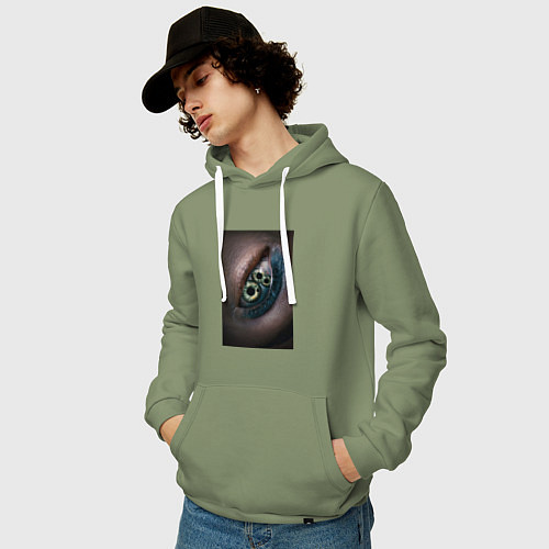 Мужская толстовка-худи Субстанция / Авокадо – фото 3