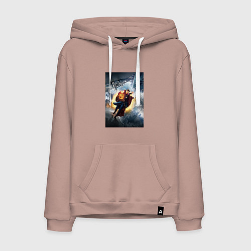 Мужская толстовка-худи Стрэндж / Пыльно-розовый – фото 1