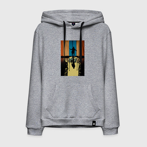 Мужская толстовка-худи Танцующий Джокер / Меланж – фото 1