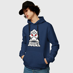 Толстовка-худи хлопковая мужская HC Anaheim Ducks, цвет: тёмно-синий — фото 2