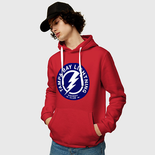 Мужская толстовка-худи HC Tampa Bay Lightning / Красный – фото 3