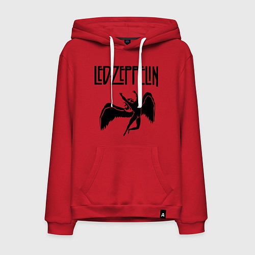 Мужская толстовка-худи Led Zeppelin / Красный – фото 1