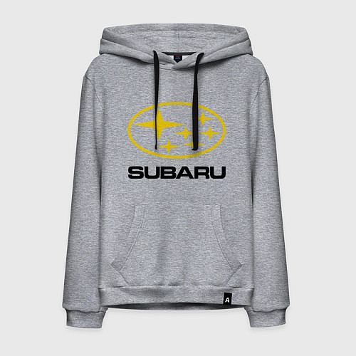 Мужская толстовка-худи Subaru Logo / Меланж – фото 1