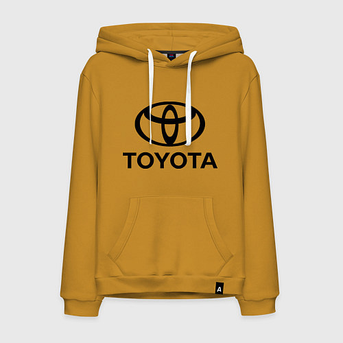 Мужская толстовка-худи Toyota Logo / Горчичный – фото 1