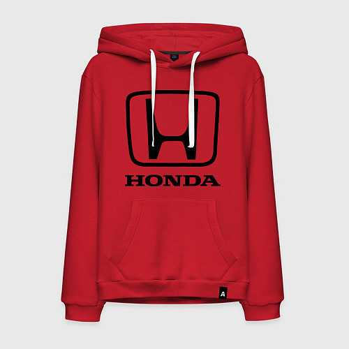 Мужская толстовка-худи Honda logo / Красный – фото 1