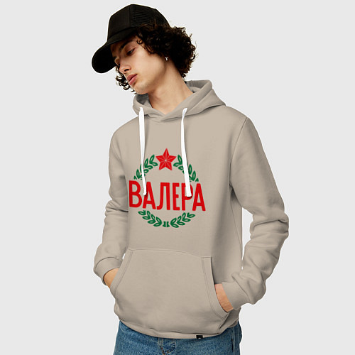 Мужская толстовка-худи Валера / Миндальный – фото 3