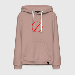 Толстовка-худи хлопковая мужская Metallica: Through The Never, цвет: пыльно-розовый