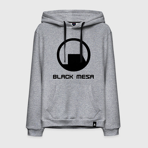 Мужская толстовка-худи Black Mesa: Logo / Меланж – фото 1
