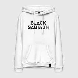 Толстовка-худи хлопковая мужская Black Sabbath, цвет: белый