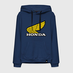 Толстовка-худи хлопковая мужская Honda, цвет: тёмно-синий