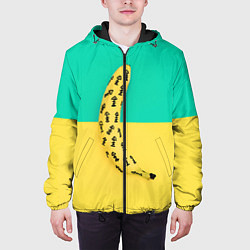 Куртка с капюшоном мужская Банан 5, цвет: 3D-черный — фото 2