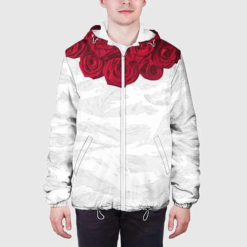 Мужская куртка Roses White / 3D-Белый – фото 3