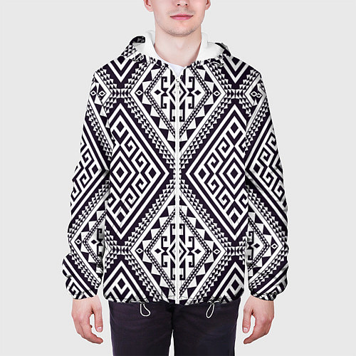 Мужская куртка Тартан / 3D-Белый – фото 3