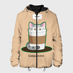 Куртка с капюшоном мужская Catpuccino, цвет: 3D-черный