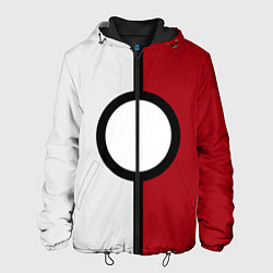 Куртка с капюшоном мужская I'm Pokeball, цвет: 3D-черный