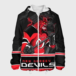 Куртка с капюшоном мужская New Jersey Devils, цвет: 3D-белый