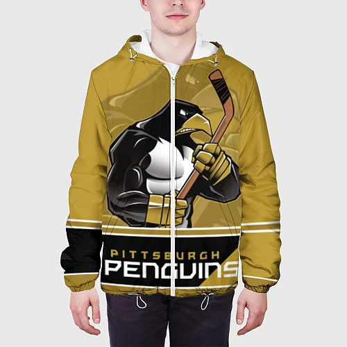 Мужская куртка Pittsburgh Penguins / 3D-Белый – фото 3