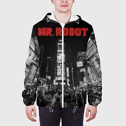 Куртка с капюшоном мужская Mr. Robot City, цвет: 3D-белый — фото 2