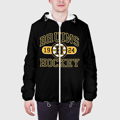 Мужская куртка Boston Bruins: Est.1924 / 3D-Белый – фото 3