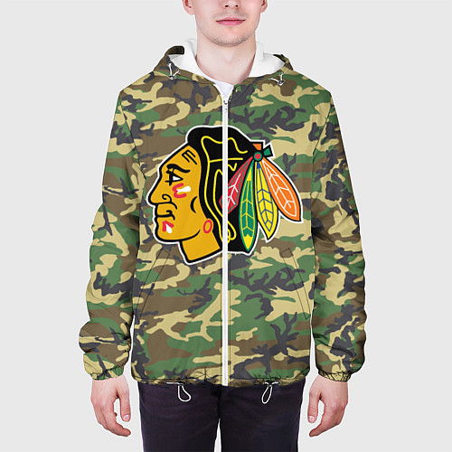 Мужская куртка Blackhawks Camouflage / 3D-Белый – фото 3
