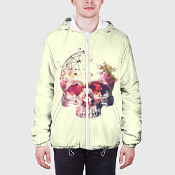 Куртка с капюшоном мужская Skull, цвет: 3D-белый — фото 2