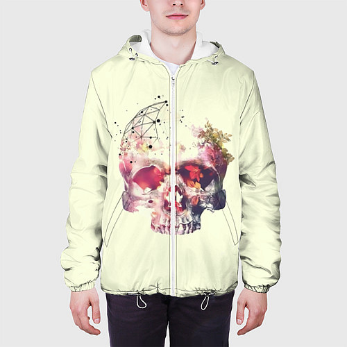 Мужская куртка Skull / 3D-Белый – фото 3