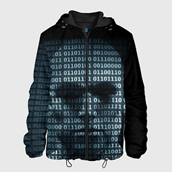Куртка с капюшоном мужская Цифровой мир, цвет: 3D-черный