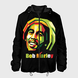 Куртка с капюшоном мужская Bob Marley Smile, цвет: 3D-черный