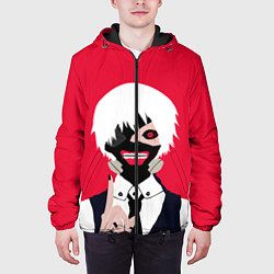 Куртка с капюшоном мужская Tokyo Ghoul, цвет: 3D-черный — фото 2