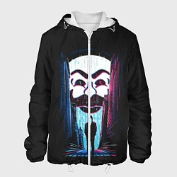Куртка с капюшоном мужская Mr Robot: Anonymous, цвет: 3D-белый