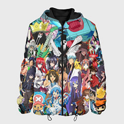 Куртка с капюшоном мужская Anime, цвет: 3D-черный
