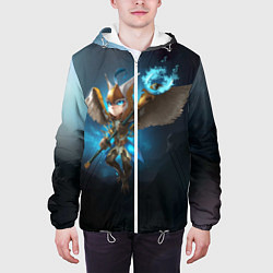 Куртка с капюшоном мужская Skywrath Mage: Wings, цвет: 3D-белый — фото 2