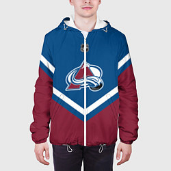 Куртка с капюшоном мужская NHL: Colorado Avalanche, цвет: 3D-белый — фото 2