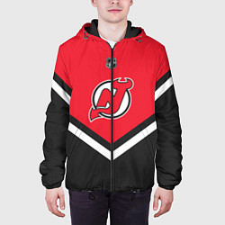 Куртка с капюшоном мужская NHL: New Jersey Devils, цвет: 3D-черный — фото 2