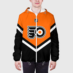 Куртка с капюшоном мужская NHL: Philadelphia Flyers, цвет: 3D-белый — фото 2