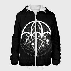 Куртка с капюшоном мужская BMTH: Rain Symbol, цвет: 3D-белый