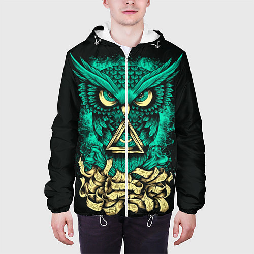Мужская куртка Bring Me The Horizon: Owl / 3D-Белый – фото 3