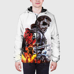 Куртка с капюшоном мужская Metal gear solid 2, цвет: 3D-черный — фото 2